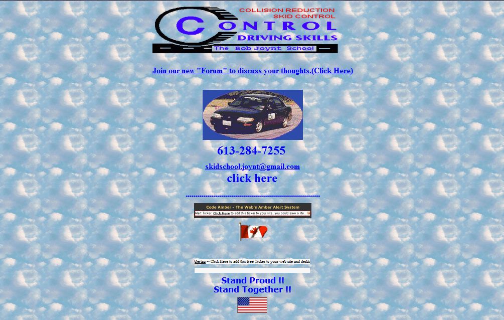 A photo of a poorly designed website which uses a blue font on a messy blue tiled background image